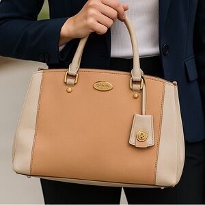 Coach Margot Carryall Crossgrain Leather Satchel Handbag